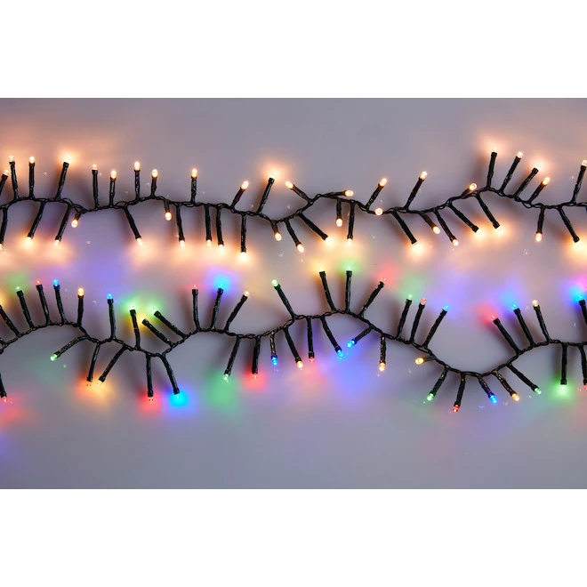 Holiday Living 480-Count 19.6-ft Warm White/White LED Indoor/Outdoor Christmas Cluster Lights 2 Holiday Living 480-Count 19.6-ft Warm White/White LED Indoor/Outdoor Christmas Cluster Lights - Image 2
