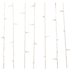 Holiday Living 300-Count Warm White LED Indoor/Outdoor Christmas Curtain String Lights