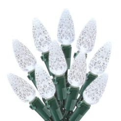 Sylvania 150-Count Indoor/Outdoor Pure White C6 LED Christmas Light Set 37.5-ft