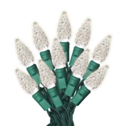 Sylvania 200-Count Indoor/Outdoor Warm White LED C6 Christmas String Lights 59-ft