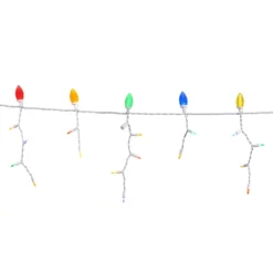 Sylvania 70-Count Multicolour LED Christmas Icicle Lights 15-ft