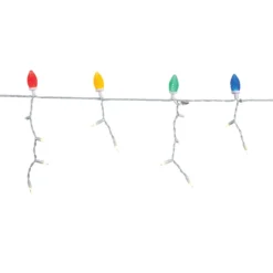 Sylvania 70-Count Multicolour LED Christmas Icicle Lights 25-ft