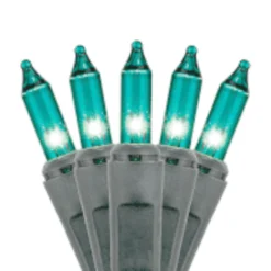 Sylvania 70-Count 15.26-in Teal LED Christmas String Lights