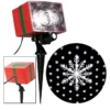 Gemmy Lightshow Swirling White Light LED Snowflake Christmas Projector Indoor/Outdoor
