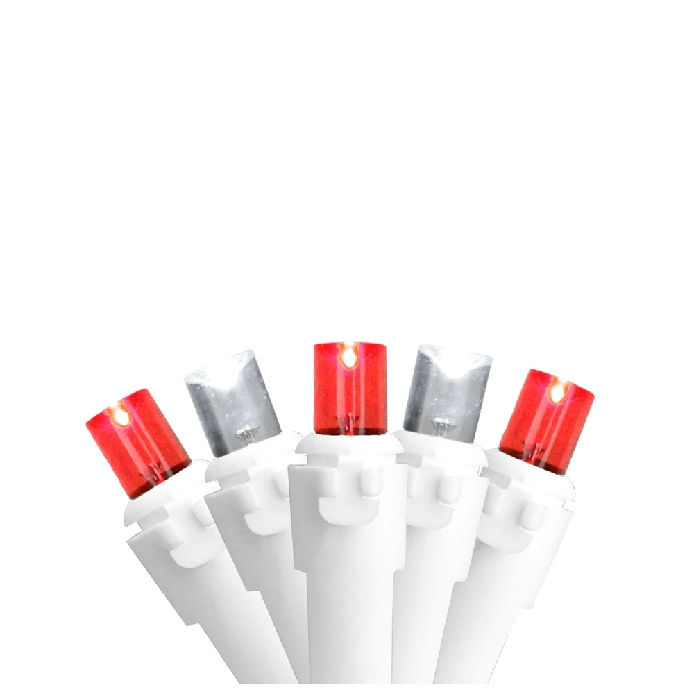 Northlight Christmas Lights 100 Red And Pure White LED Wide Angle Icicle - 5.5 Ft 1 Northlight Christmas Lights 100 Red And Pure White LED Wide Angle Icicle - 5.5 Ft