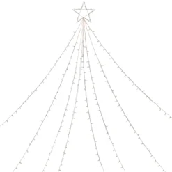 Northlight Clear Lighted Christmas Display Tree Outdoor Decor - 12-ft