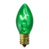 Northlight Transparent C7 Christmas Replacement Bulbs - Green - Pack Of 25