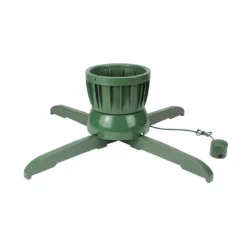 Northlight Musical Rotating Christmas Tree Stand - For Live Trees - 24-in - Green