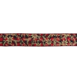 Northlight Buffalo Plaid Christmas Wired Craft Ribbon - 2.5-in X 16 Yards - Red And Black