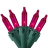 Northlight 100-Count Constant Pink Incandescent Electrical-Outlet Indoor/Outdoor 20.25-ft Christmas String Lights