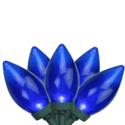 Northlight 25-Count Constant Blue LED Electrical-Outlet Indoor/Outdoor 16-ft Christmas String Lights