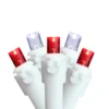 Northlight 50-Count Constant Red/White LED Electrical-Outlet Indoor/Outdoor 16.25-ft Christmas String Lights
