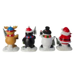 Northlight Santa Snowman Penguin And Reindeer Christmas Stocking Holders 5.75-in - Set Of 4 -Cheap Northlight Store 330751746 AlternateImage2
