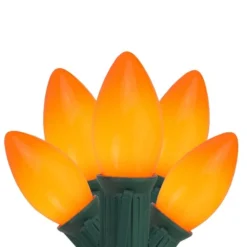 Northlight 25-Count Constant Orange Incandescent Electrical-Outlet Indoor/Outdoor 24-ft Christmas String Lights