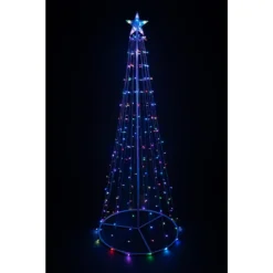 Hi-Line Gift Ltd. 1-Pack 82.67-in H Freestanding Christmas Tree Light Display With Colour Changing LED -Cheap Northlight Store 330785456 AlternateImage3