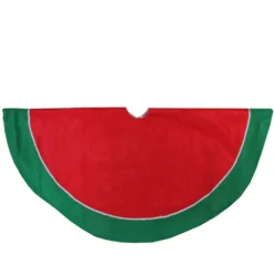 Northlight 48-in Red And Green Traditional Christmas Tree Skirt