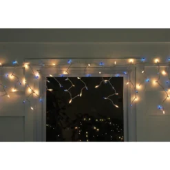 Northlight 50 Blue And Clear Mini Window Curtain Icicle Christmas Lights -Cheap Northlight Store 330928426 AlternateImage3