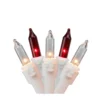 Northlight 50 Red And Clear Mini Icicle Incandescent Christmas Lights