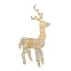 Northlight 48-in Pre-Lit White LED Upright Standing Reindeer Christmas Outdoor Decoration
