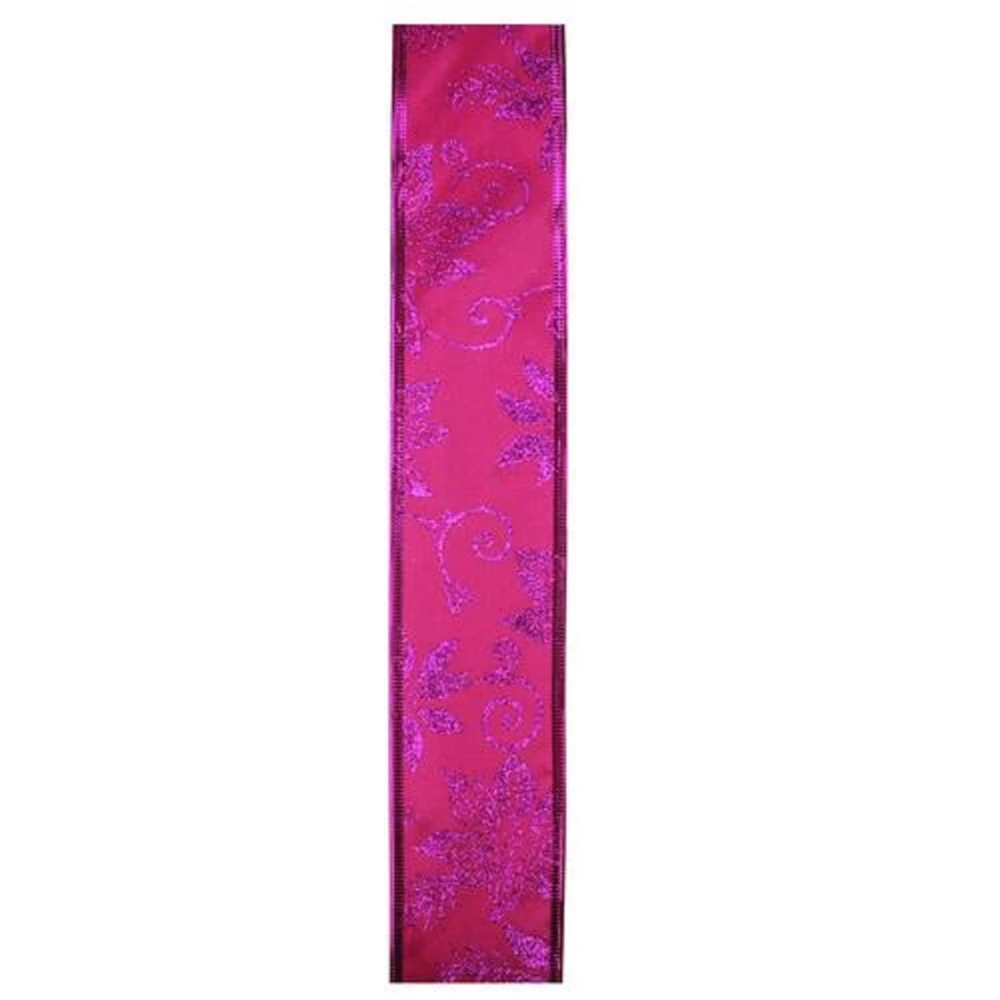 Northlight 2.5-in X 30-ft Purple And Pink Shimmering Wired Christmas Craft Ribbon 2 Northlight 2.5-in X 30-ft Purple And Pink Shimmering Wired Christmas Craft Ribbon - Image 2