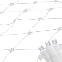 Northlight 4-ft X 6-ft Indoor/Outdoor Constant White LED Wide Angle Electrical Outlet Christmas Net Lights