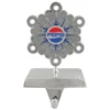 Northlight 6.5-in Silver And Blue Pepsi Snowflake Christmas Stocking Holder