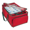 Northlight 24-in Red And Green Christmas Ornament Storage Bag With Dividers