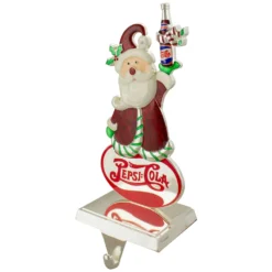 Northlight 9.75-in Silver Pepsi-Cola Santa Claus Christmas Stocking Holder -Cheap Northlight Store 330933165 AlternateImage2