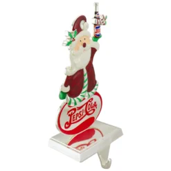 Northlight 9.75-in Silver Pepsi-Cola Santa Claus Christmas Stocking Holder -Cheap Northlight Store 330933165 AlternateImage3