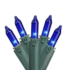 GKI/Bethlehem Lighting 100-Count 45.5-ft Blue Incandescent Indoor/Outdoor Christmas String Lights