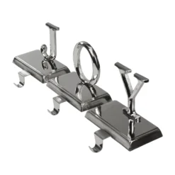 Northlight 5-in Shiny Silver Beveled Joy Christmas Stocking Holders - Set Of 3 -Cheap Northlight Store 330933261 AlternateImage3