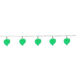 Northlight 10-Count 8-ft Leaf Shaped Incandescent Battery-Operated Indoor Christmas String Lights