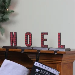 Northlight Red And Black Buffalo Plaid Noel Christmas Stocking Holders - Set Of 4 5 Northlight Red And Black Buffalo Plaid Noel Christmas Stocking Holders - Set Of 4 -Cheap Northlight Store 330933276 AlternateImage2