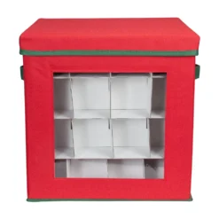 Northlight 12-in Red And Green Christmas Ornament Storage Bag With Dividers -Cheap Northlight Store 330933290 AlternateImage3