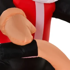 HomCom 5.5-ft Internal Light Santa With Motorcycle Christmas Inflatable -Cheap Northlight Store 331003163 AlternateImage4