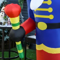 HomCom 8-ft Internal Light Nutcracker Christmas Inflatable -Cheap Northlight Store 331003188 AlternateImage3