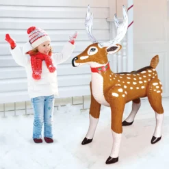 Occasions 48-in H X 16-in W Reindeer Christmas Inflatable -Cheap Northlight Store 331046753 AlternateImage6