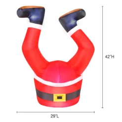 Occasions 42-in H X 19-in W Internal Light Santa Claus Legs Christmas Inflatable -Cheap Northlight Store 331046754 AlternateImage4