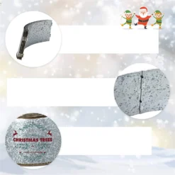 Costway 30-in Silver Metal Christmas Tree Collar -Cheap Northlight Store 331054238 AlternateImage3