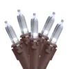 Northlight 11.25-ft Brown Wire 35 White LED Mini Christmas Lights