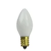 Northlight Incandescent C7 Opaque White Christmas Replacement Bulbs -Pack Of 25