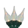 Northlight White Twinkle Flame Tip C5 Mini Christmas Light Set - 50-Light