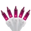Northlight 50-Count Purple Mini Christmas Light Set - 10-ft White Wire