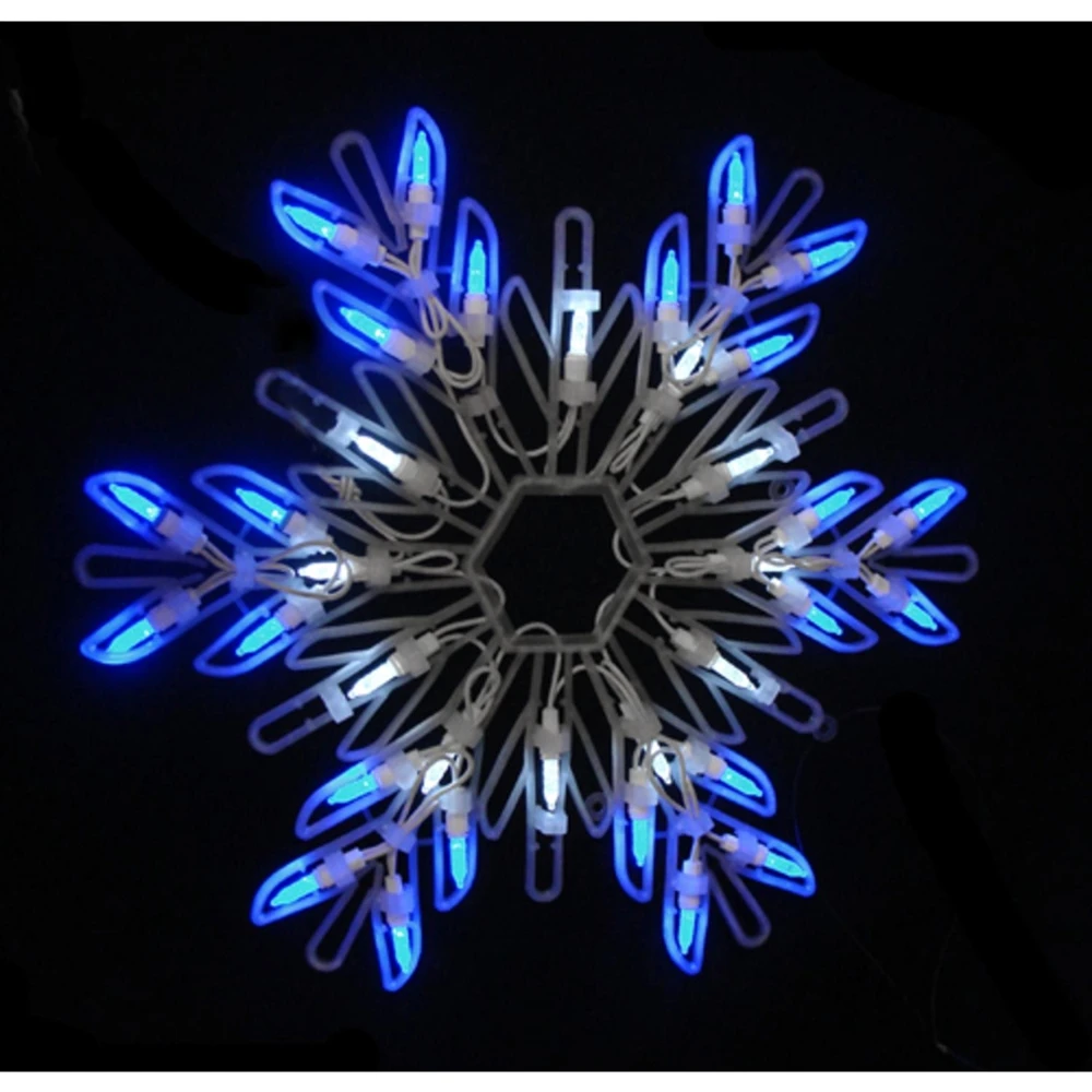 Northlight 16-in LED Snowflake Christmas Window Silhouette Decoration 2 Northlight 16-in LED Snowflake Christmas Window Silhouette Decoration - Image 2