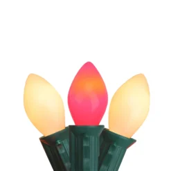 Northlight Opaque Red And White Candy Cane C7 Christmas Light Set - 25-Light