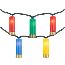 Northlight Multicolour Shotgun Shell Novelty Christmas Light Set - 10-Light
