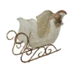Northlight 39-in Ivory And Brown Sisal Sleigh Outdoor Christmas Decoration
