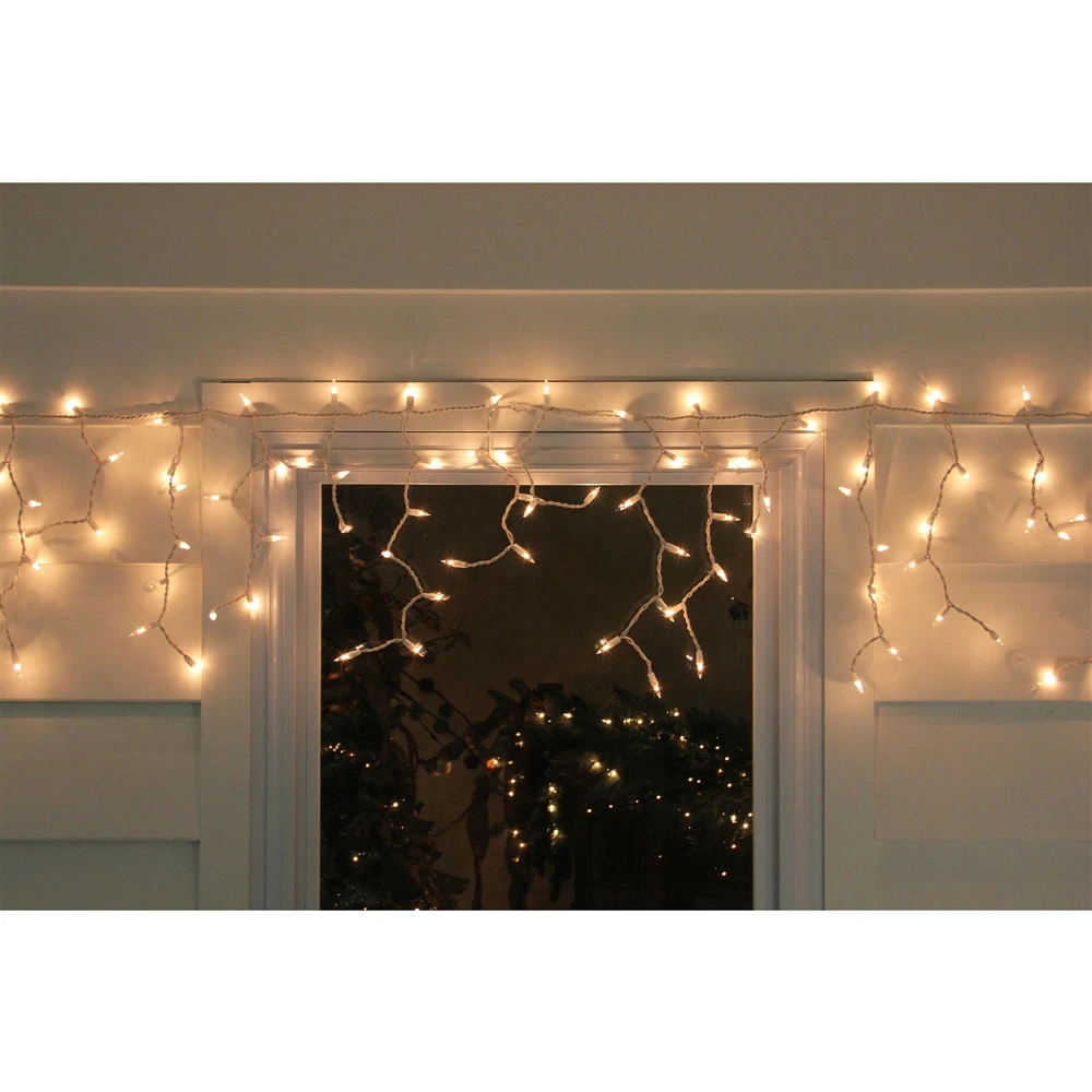 Northlight 8.75-ft Clear Mini Icicle Christmas String Lights 2 Northlight 8.75-ft Clear Mini Icicle Christmas String Lights - Image 2