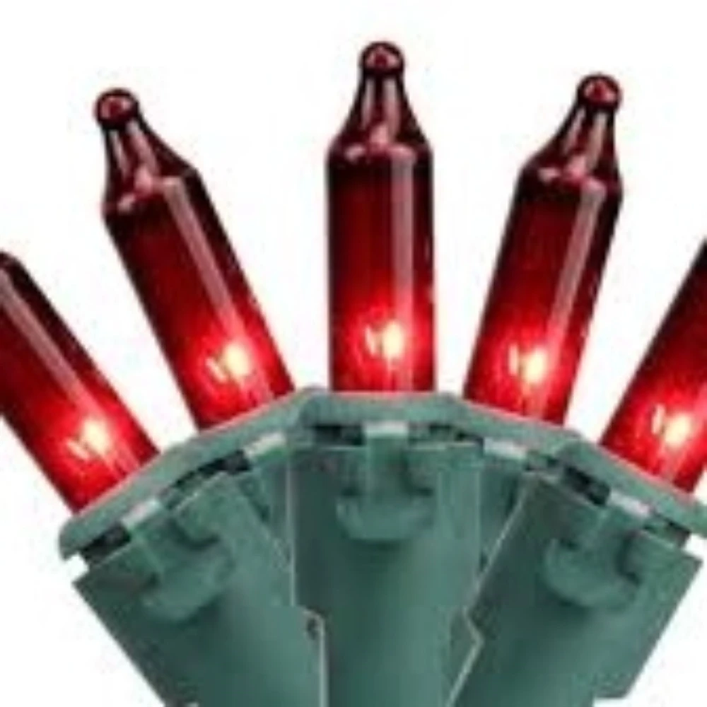 Northlight 100-Count Red Mini Christmas Lights Set - 20.25-ft Green Wire 3 Northlight 100-Count Red Mini Christmas Lights Set - 20.25-ft Green Wire - Image 3