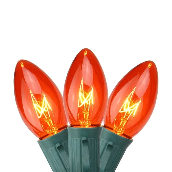 Northlight 24-ft Green Wire Orange C9 Christmas Light Set - 25-Light 1 Northlight 24-ft Green Wire Orange C9 Christmas Light Set - 25-Light